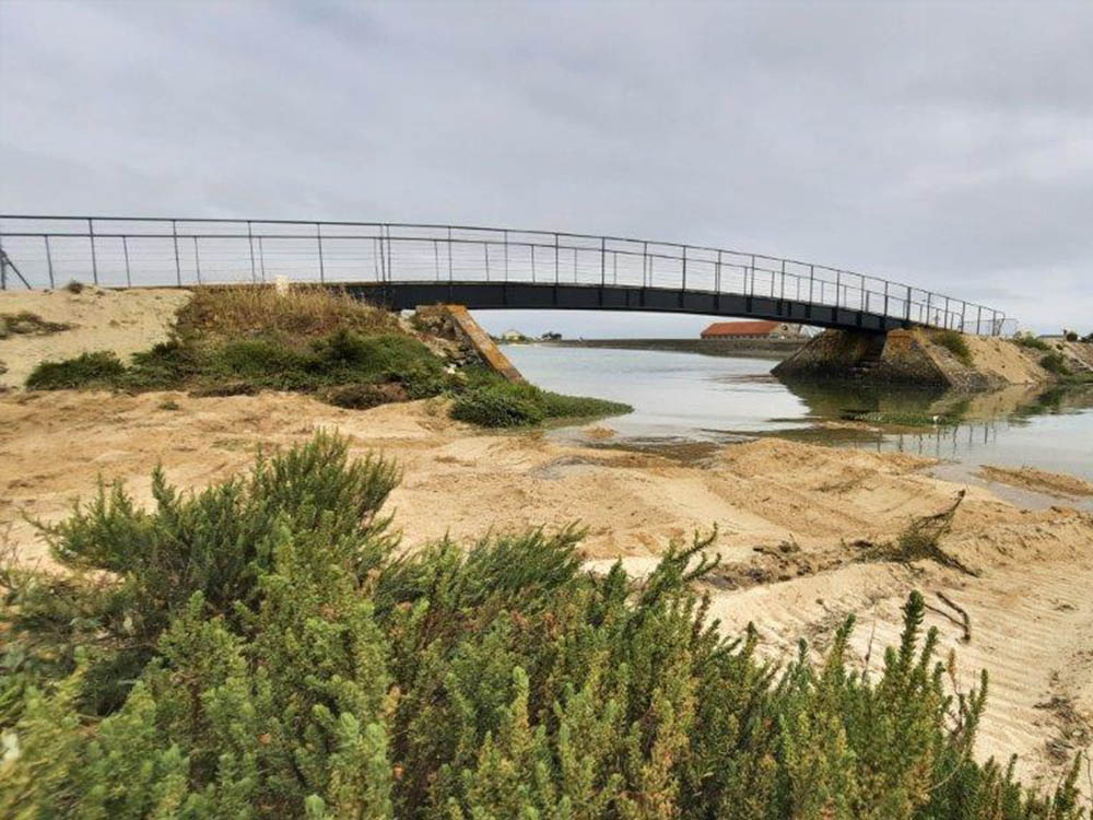 Point presse : La passerelle a été installée à Gâvres (56)